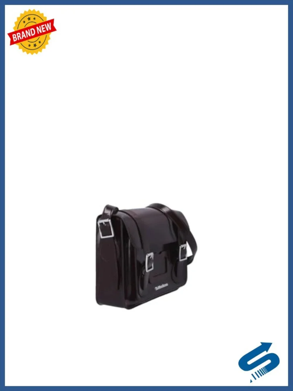 Vegan Faux Leather Satchel with Adjustable Shoulder Strap